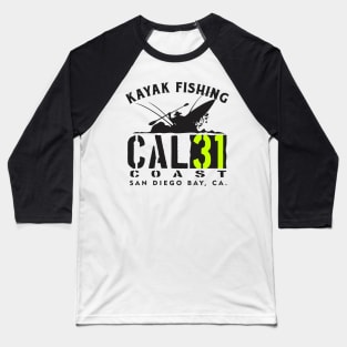 CAL31 Coast Kayak Fishing San Diego Bay Baseball T-Shirt